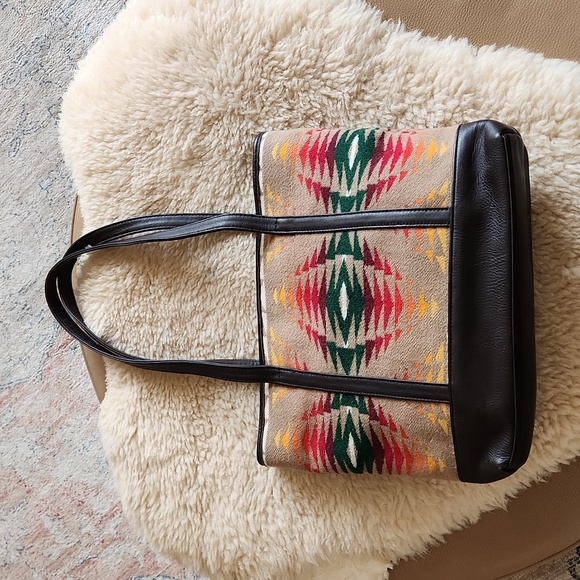 Gorgeous Colorful Southwest Native American Design Pendleton Tote Bag ❤️🤎🧡 - Picture 16 of 17